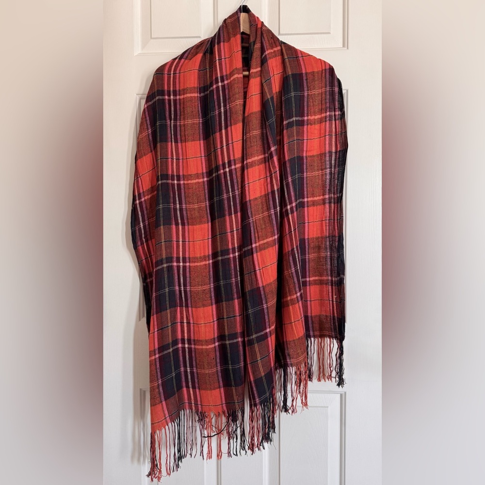 J Crew plaid scarf/wrap